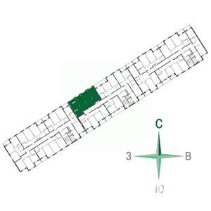 3-к квартира, строящийся дом, 80м2, 14/17 этаж