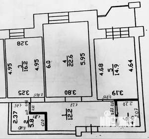 2-к квартира, вторичка, 82м2, 5/16 этаж