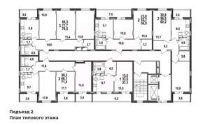 3-к квартира, строящийся дом, 80м2, 6/17 этаж