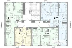 2-к квартира, вторичка, 63м2, 12/16 этаж