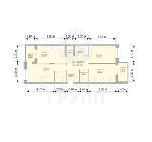 3-к квартира, вторичка, 94м2, 9/17 этаж