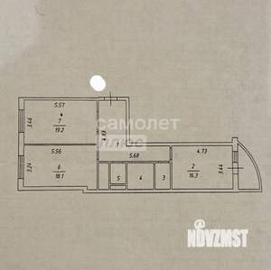 2-к квартира, вторичка, 77м2, 8/14 этаж