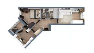 2-к квартира, вторичка, 54м2, 3/17 этаж