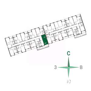 Студия квартира, строящийся дом, 24м2, 17/17 этаж