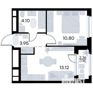 1-к квартира, вторичка, 33м2, 16/17 этаж