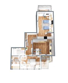 2-к квартира, вторичка, 89м2, 4/12 этаж