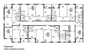 3-к квартира, строящийся дом, 78м2, 4/17 этаж