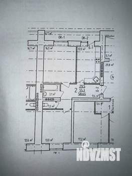 2-к квартира, вторичка, 59м2, 3/10 этаж