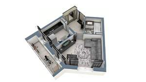 1-к квартира, строящийся дом, 40м2, 2/17 этаж