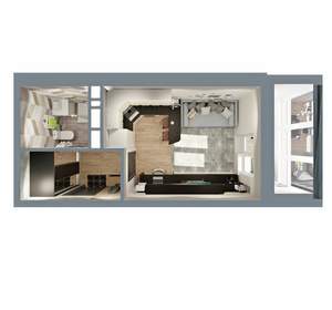 Студия квартира, вторичка, 25м2, 4/17 этаж