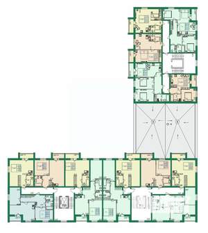 2-к квартира, строящийся дом, 61м2, 3/8 этаж