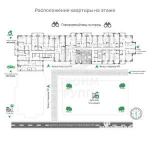 2-к квартира, вторичка, 72м2, 16/17 этаж