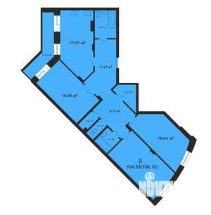 3-к квартира, вторичка, 108м2, 11/15 этаж
