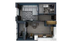 1-к квартира, строящийся дом, 38м2, 1/17 этаж