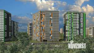 1-к квартира, строящийся дом, 40м2, 14/17 этаж