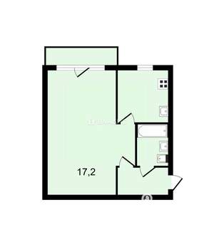 1-к квартира, вторичка, 30м2, 5/5 этаж