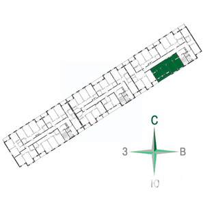 3-к квартира, строящийся дом, 78м2, 6/17 этаж