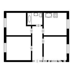 3-к квартира, вторичка, 66м2, 1/5 этаж