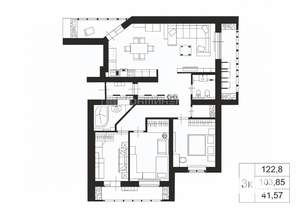 3-к квартира, вторичка, 123м2, 10/10 этаж