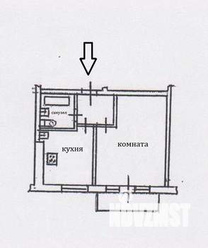1-к квартира, вторичка, 30м2, 5/5 этаж
