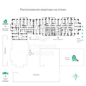2-к квартира, вторичка, 72м2, 16/17 этаж