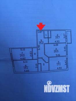 4-к квартира, вторичка, 112м2, 4/9 этаж