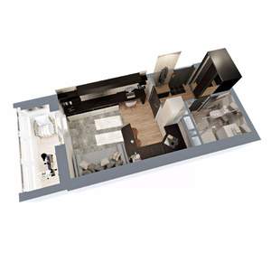 Студия квартира, вторичка, 25м2, 4/17 этаж