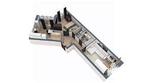 2-к квартира, вторичка, 54м2, 17/17 этаж