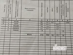 1-к квартира, вторичка, 38м2, 4/5 этаж