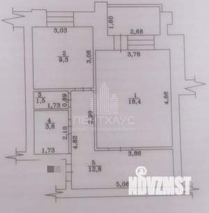 1-к квартира, вторичка, 46м2, 3/6 этаж