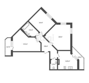 3-к квартира, вторичка, 81м2, 3/12 этаж