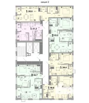 1-к квартира, вторичка, 41м2, 3/16 этаж