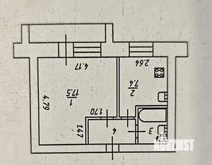 1-к квартира, вторичка, 32м2, 5/5 этаж