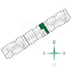 2-к квартира, строящийся дом, 60м2, 3/17 этаж