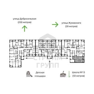 1-к квартира, вторичка, 63м2, 1/8 этаж