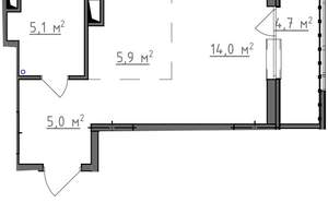 Студия квартира, вторичка, 32м2, 8/9 этаж
