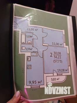 2-к квартира, вторичка, 58м2, 12/17 этаж