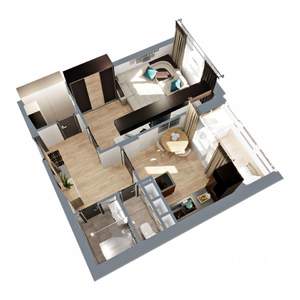 1-к квартира, строящийся дом, 39м2, 17/17 этаж