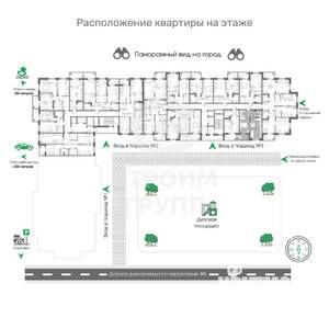 1-к квартира, вторичка, 49м2, 15/17 этаж