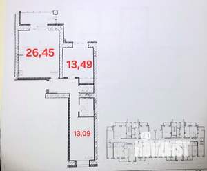 2-к квартира, вторичка, 71м2, 7/14 этаж