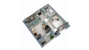 1-к квартира, строящийся дом, 39м2, 8/17 этаж