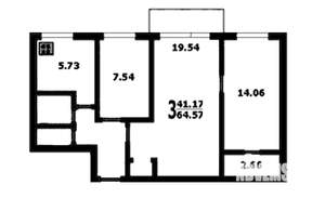 3-к квартира, вторичка, 63м2, 5/9 этаж