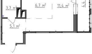 Студия квартира, вторичка, 29м2, 9/9 этаж