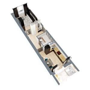 1-к квартира, вторичка, 37м2, 7/17 этаж