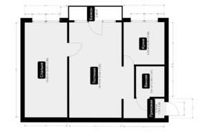 2-к квартира, вторичка, 45м2, 5/5 этаж