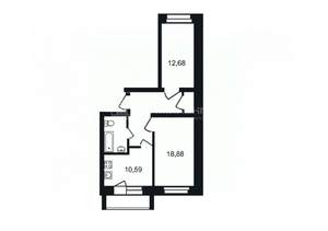 2-к квартира, вторичка, 60м2, 5/5 этаж