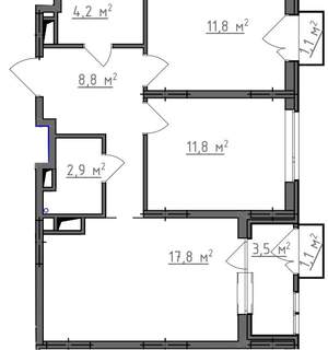 2-к квартира, вторичка, 60м2, 4/9 этаж