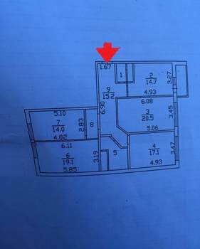 4-к квартира, вторичка, 112м2, 4/9 этаж
