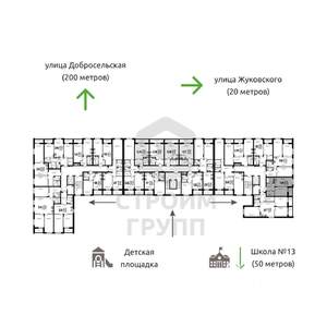 1-к квартира, вторичка, 42м2, 6/8 этаж