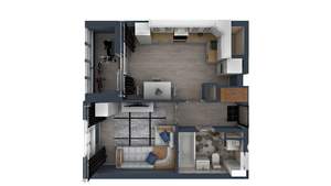 1-к квартира, строящийся дом, 37м2, 1/17 этаж